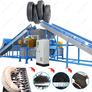 Automatic Tyre Recycling Machine To Make Rubber Powder Waste Tyre Recycling Machine Tire Recycle