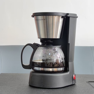 Petite <span class=keywords><strong>cafetière</strong></span> électrique goutte à goutte américaine en acier inoxydable pratique ménage bureau filtre automatique Mini exportation transfrontalière - Product Image 4