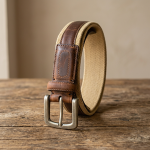 B.S INTERNATIONAL <b>Men's</b> Vintage Pin Buckle Steel Premium Quality OEM Customizable Waterproof Handmade Leather Square 3D <b>Belt</b> - Product Image 1