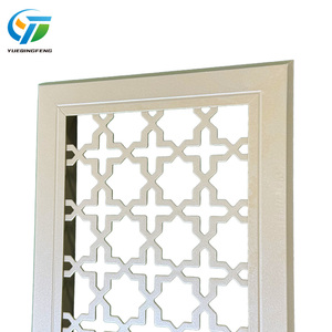 Hiện đại hình chữ nhật chạm khắc hợp kim nhôm tường thông gió ổ cắm có thể tháo rời nhựa khuếch tán không khí đăng ký lưới - Product Image 4