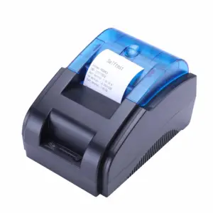 Factura Oficina Bill sin tinta 2 pulgadas Impresora térmica de escritorio Impresora de recibos de diente azul para restaurante y supermercado
