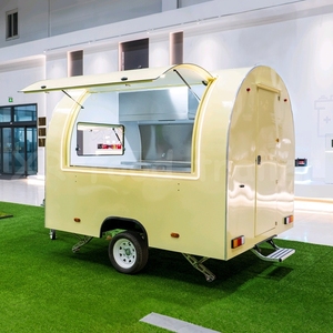 Remolques de Comida Móviles con Diseño Redondo y Atractivo, Camión Restaurante con Interior de Acero Inoxidable y Equipamiento Completo - Product Image 1
