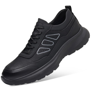 Zapatos Deportivos Casuales de Cuero para Hombre, Ligeros, con Entresuela de EVA, Suela de Goma, Tacón Bajo, Estilo para Caminar - Product Image 4