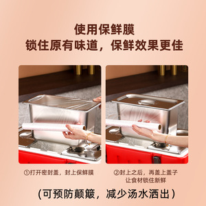 Insulated Food Container With Compartments Large Capacity Rectangle Heatable For Takeout <b>Camping</b> <b>Kitchen</b> Use - Product Image 5