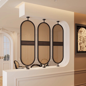 Màn hình mây nửa tường trong nhà hàng, một nhà khách hiện đại và sang trọng với các vách ngăn có thể xoay và chậu rửa mặt. - Product Image 2