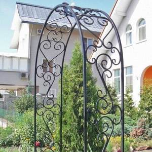 <span class=keywords><strong>Tonnelle</strong></span> de jardin étanche avec auvent rétractable, élégante arche en fer forgé pour entrées de jardin - Product Image 2