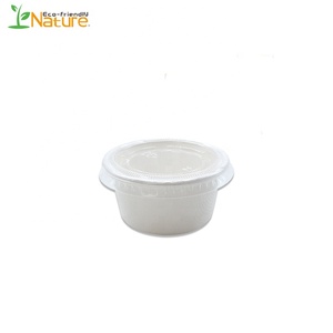 Comunión 2 OZ Suagrcane bagazo salsa <span class=keywords><strong>tazas</strong></span> Biodegradable PLA tapas - Product Image 2