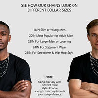 Colliers en acier inoxydable étanches pour hommes et femmes, style hip-hop, avec chaîne plate à coupe diamantée de 3 mm et 5 mm, type Miami Curb Cuban Link, inaltérables