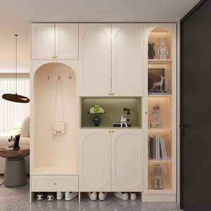 <span class=keywords><strong>Meuble</strong></span> à chaussures de luxe léger <span class=keywords><strong>avec</strong></span> tabouret intégré, <span class=keywords><strong>meuble</strong></span> <span class=keywords><strong>d</strong></span>'<span class=keywords><strong>entrée</strong></span> haut en bois massif moderne pour salon et maison - Product Image 2