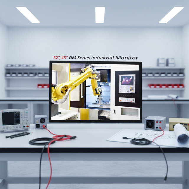 Adlinktech OM-18.5" Open Frame Industrial Touch Monitor IP65 10 Points PCAP Touch LED LCD Screen for Embedded IPC Automation