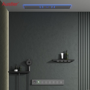 Modern Mat Zwart Verborgen Badkamer Douchesysteem Met Digitaal Display In Thermostatische Badkamerdouche - Product Image 2
