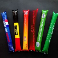 Bâton gonflable personnalisé avec logo, bâton de soutien pour la cheering, accessoires de cheering, bâton promotionnel pour les fêtes, adapté aux événements sportifs