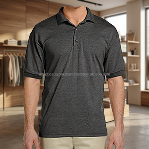 Chemise unisexe personnalisée 100 % coton anti-plis style urbain à motif uni avec fermeture éclair et manches courtes, impression de logo personnalisé, couleur unie - Product Image 2