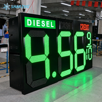 Module de changement de prix LED numérique extérieur personnalisé pour station-service, armoire métallique robuste, panneau d'affichage des prix de carburant