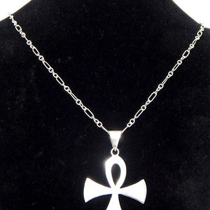 .925โซ่ฟิกาโรเงินสเตอร์ลิงพร้อมจี้ ankh - Product Image 3