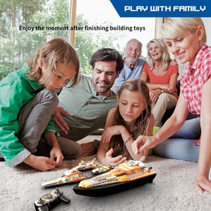 Ensemble de construction de bateau télécommandé Flytec V101 4 en 1, 2,4 GHz, jouet éducatif pour enfants - Product Image 4