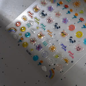 Pegatinas de Uñas con Diseño de Gatos Adorables para Niños, Decoración de Uñas con Diseño de Helado Rosa y Gelatina, Calcomanías de Arte de Uñas con Patas de Gato de Dibujos Animados - Product Image 4