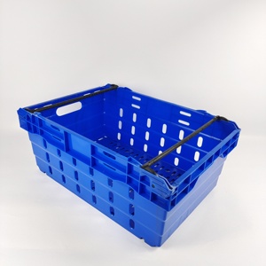 plastic nestable crates for mushrooms bale arm plastic mesh container/Basket