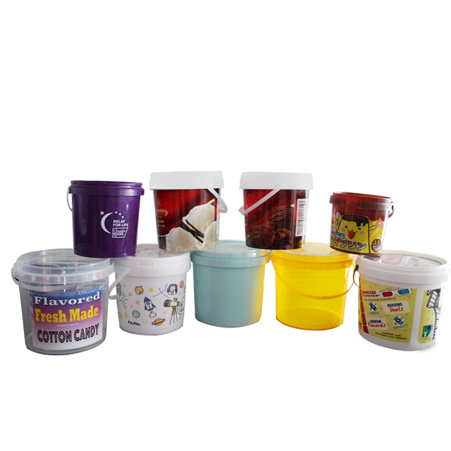 Safe Food Plate Containers Oven and Microwave Plastic Microwaveable  IML Plastic Packaging Bucket