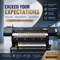 Impresora de Sublimación de 1.9 m para Transferencia de Prendas de Poliéster, Impresora Textil Digital de Sublimación con 4 Cabezales I3200A1