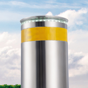 <strong>Level</strong> 2 Automatic Rising Bollards Reinforced Stainless Steel Parking Space Bollards Impact-Resistant Steel Pipe Warning <strong>Posts</strong> - Product Image 2