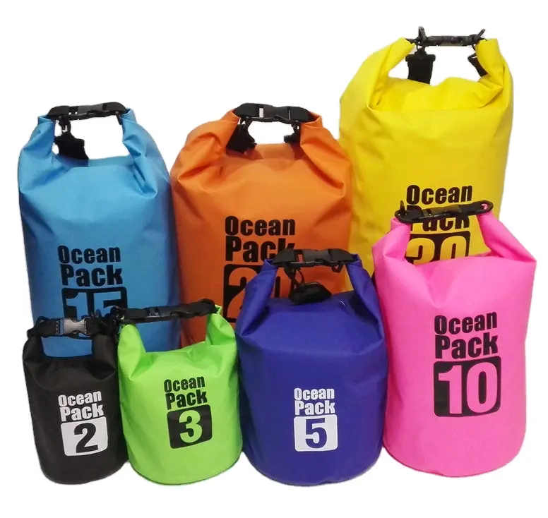 Bâche en PVC 5L océan pack sac sec extérieur sac sec étanche avec bretelles