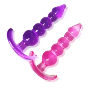 Anal Perlen Gelee Anal Plug Butt Plug G-Punkt Prostata-Massage gerät Silikon Sexspielzeug für Erwachsene für Frauen Männer Homosexuell Erotik produkte