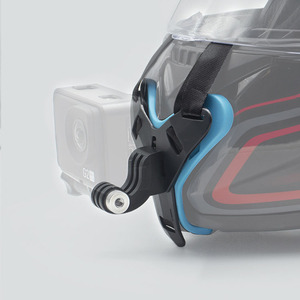 YEAH support de mentonnière de casque de moto pour <span class=keywords><strong>GoPro</strong></span> <span class=keywords><strong>Hero</strong></span> 11/10/9/8/7/(<span class=keywords><strong>2018</strong></span>)/6 noir, DJI Osmo Action 3/2, Insta360, AKASO - Product Image 4