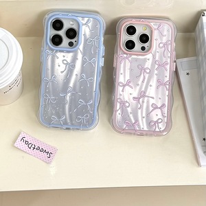 Thời trang và cao cấp BOW cho <span class=keywords><strong>Iphone</strong></span> 17 Pro Max 16 15 14 dễ thương cứng TPU trường hợp điện thoại với tính năng chống sốc - Product Image 1