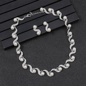 Conjunto de joias de ouro e pérola hbj22, joias modernas de <span class=keywords><strong>dubai</strong></span>, com pérola - Product Image 4