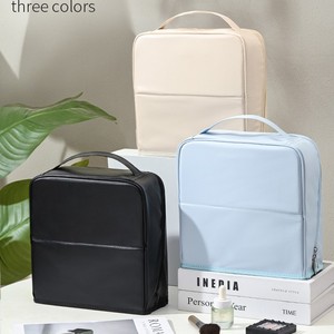 Makeup Bag Large Capacity Waterproof Travel Storage With Mirror Rectangle Polyester Toiletry Bag For Make Up - Product Image 2