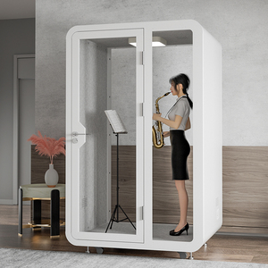 תא אטום לרעש בהתאמה אישית, יוקרתי, לשימוש בקניון חיצוני - תא טלפון לאולפן הקלטות ביתי עם מסגרת פח, למחסן - Product Image 2