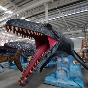 SGAA25 parc aquatique animaux marins grande <span class=keywords><strong>taille</strong></span> Aimatronic Mosasaur dinosaure à vendre - Product Image 5