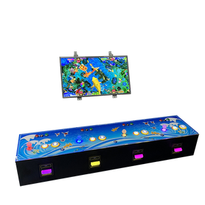 Can customize bill acceptor mount game console 4 player fish game console handheld fish table console