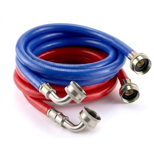 Tuyaux <span class=keywords><strong>de</strong></span> <span class=keywords><strong>machine</strong></span> à <span class=keywords><strong>laver</strong></span> flexibles et durables en PVC KLOE8266-06 3/4" FGH X 3/4" GHT, approuvés CUPC et NSF, pour le marché américain et canadien, garantie 5 ans - Product Image 4