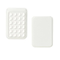 Support magnétique pour cartes avec ventouse en silicone et logo personnalisé, type A, pour étui pliable magnétique Apple