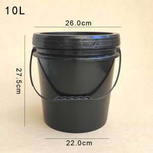 Nhà Máy Bán Hàng Trực Tiếp Nhỏ Lớn 20L 5 Gallon Cấp Thực Phẩm An Toàn Trắng Đen Nhựa Xô Có Nắp Đậy Và Xử Lý Nhựa Thùng - Product Image 5