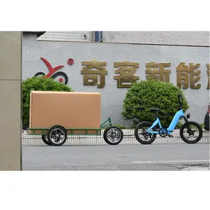 Çelik çerçeve bisiklet römorku çok fonksiyonlu kargo taşımacılığı bisiklet römorku kargo raylı bagaj depolama raf traktör