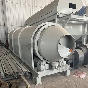 Small Size Sand Dryer Machine Rotary Dryer 500kg Powder Rotary Drum Dryer For Slag Gravel