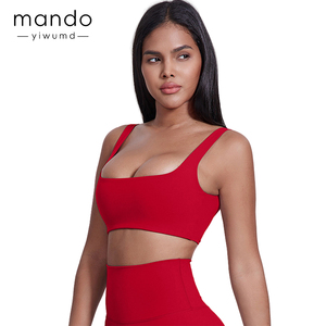 Vente en gros <span class=keywords><strong>de</strong></span> soutien-gorge <span class=keywords><strong>de</strong></span> course à col carré doux haute compression pour femmes, débardeur rembourré, soutien-gorge <span class=keywords><strong>de</strong></span> <span class=keywords><strong>sport</strong></span>, <span class=keywords><strong>lot</strong></span> <span class=keywords><strong>de</strong></span> stock à fort impact - Product Image 6