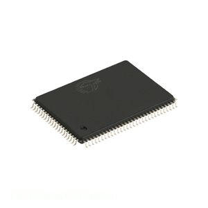 Composants de circuit électronique CY7C1380KV33-167AXI canal de fabricant de mémoire 100 LQFP - Product Image 1
