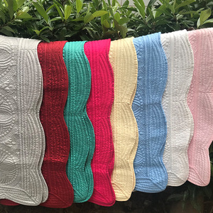 Vente chaude monogramme festonné matelassé bébé berceau couverture personnalisée 100% coton héritage bébé couette bébé couverture - Product Image 2