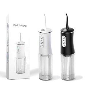 Irrigador Bucal Portátil Inalámbrico, Limpiador Dental Recargable <span class=keywords><strong>a</strong></span> Prueba de Agua de 200 ml con 3 Modos y Boquillas - Product Image 1