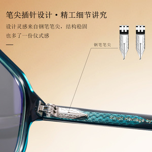 แว่นตาออพติคอลทรงสี่เหลี่ยม Wanda F22242 กรอบอะซิเตทเต็มกรอบ ป้องกันแสงสีฟ้า สำหรับทุกเพศ - Product Image 2