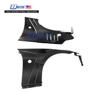 Guardabarros de fibra de carbono estilo V2 ventilado para Nissan 370Z Z34 2008-2019, kits de carrocería - Product Image 2