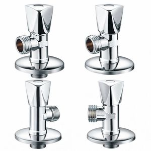 Robinet d'arrêt d'angle en laiton sans plomb chromé 1/2'' pour l'alimentation en eau des toilettes et des lavabos - Product Image 2