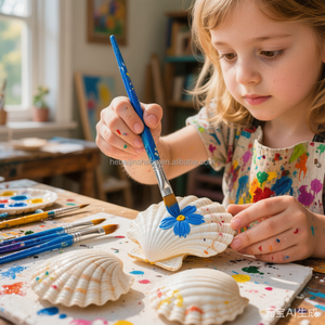 Coquillages blancs naturels pour l'artisanat, parfaits pour les carillons éoliens DIY, la peinture, la décoration intérieure, les ornements de mariage, les coquillages de <span class=keywords><strong>plage</strong></span> - Product Image 4