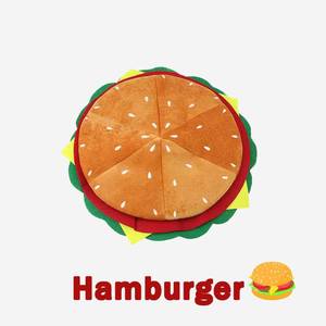 Ensemble de chapeaux amusants en peluche en forme de hamburger et de frites pour fêtes, sports et accessoires de photomaton - Product Image 5