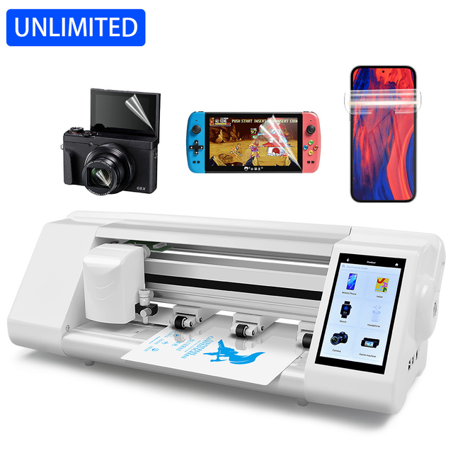 Unlocked Portable Cutting Plotter Mobile Skin Film Screen Protector Anti Shock Machine Tpu Epu Hydrogel Film Plotter