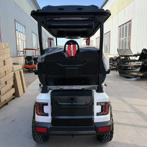 รถกอล์ฟล่าสัตว์รุ่นใหม่ล่าสุดปี 2025 แบตเตอรี่ลิเธียม 24V  2/4/6 ที่นั่ง  สำหรับขับขี่ออฟโรดและบนถนนได้  รถกอล์ฟไฟฟ้ามอเตอร์ 5KW รับน้ำหนักได้ 300 กก. - Product Image 4